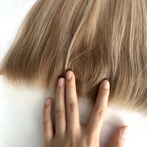 Prótesis capilar frontal HD con encaje para mujer, cabello humano europeo para disimular la calvicie en la frente - Product Image 2