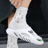 Scarpe Estive da Esterno per Uomo e Donna, Punta Aperta, Tomaia in EVA Bicolore, Leggere, Rialzate, Antiscivolo, per Taglie Grandi