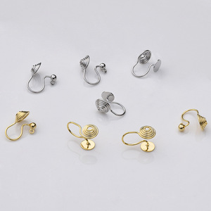 <b>Clip</b>-on Earrings Zinc Alloy U-shape Asymmetry <b>Ear</b> <b>Clips</b> Unisex Jewelry Accessory for Non-Pierced <b>Ears</b> - Product Image 2
