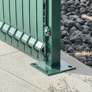 Panneaux de clôture 3D rigides en PVC pour jardin en plastique pour treillis métallique soudé - Product Image 5