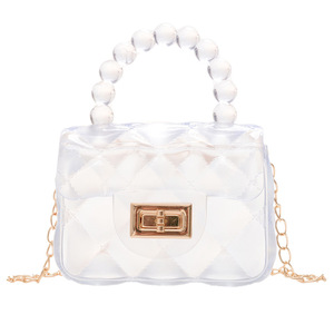 Mini bolso de mano de gelatina transparente de moda para niños, bolso de hombro pequeño favorito para niñas <span class=keywords><strong>en</strong></span> 2025 - Product Image 3