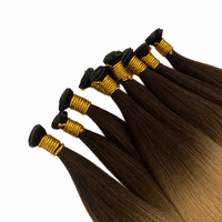 Extensions de cheveux naturels brésiliens vierges Straight Genius Weft, ondulés et bouclés, micro-trame, prix d'usine en gros
