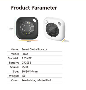 Localizador inteligente Buscador de niños y rastreador de mascotas Etiqueta de equipaje Impermeable IP67 Material de goma y silicona Compatible con Find My IOS - Product Image 5