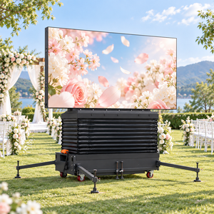Écran LED extérieur P4 économique sur roues, installation rapide, écran LED mobile pour location d'événements de mariage, résistant au vent, pour cérémonies - Product Image 6