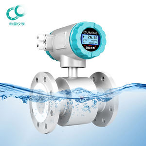 Alat Ukur Aliran Elektromagnetik LCD Digital dengan Akurasi 0,5% Pulse 4-20mA/RS485 Modbus OEM IP65 untuk Pengukuran Air dan Cairan - Product Image 1