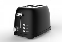 Mini-four grille-pain électrique rétro en acier inoxydable 2 tranches avec dégivrage automatique, minuterie numérique et brunissage variable, garantie 1 an