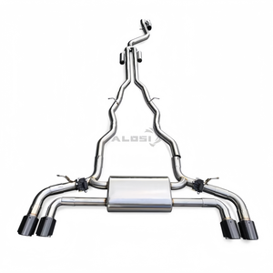 Convient pour BMW 540 540i X <span class=keywords><strong>Drive</strong></span> G30 G38 3.0T B58, échappement Valvetronic, tuyau d'échappement à quatre sorties, modification de performance de course - Product Image 1