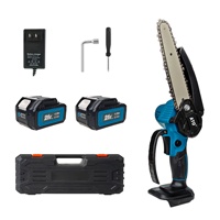 ATO A83411 Outils électriques sans fil Batterie au lithium Machine de découpe de bois 21V Tronçonneuse électrique 6 pouces sans fil