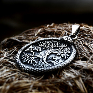 Vintage Tree Of Life Pendant Necklace In Antique Silver Plated Alloy Unisex Everyday Wearing Jewelry Gift - Product Image 2