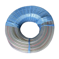 Tuyau renforcé de fil d'acier en spirale PVC/tuyau à ressort en acier pvc transparent/tuyau de conduit d'air flexible résistant à la chaleur