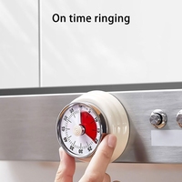 Timer Visual Digital 60 Menit Laris Manis, Mini 2.8 Inci, Tahan Lama untuk Kelas & Dapur, Timer Putar dengan Magnet, Berbahan Logam, Bersertifikasi CE