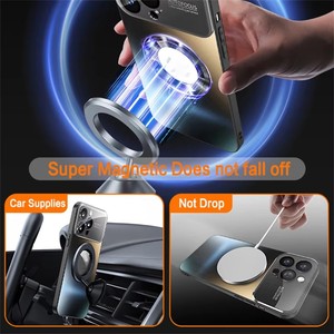 Coque de <span class=keywords><strong>téléphone</strong></span> magnétique antichoc mate avec protection intégrale de l'objectif pour iPhone 18 Pro Max 17 16 15 14 13 - Product Image 4