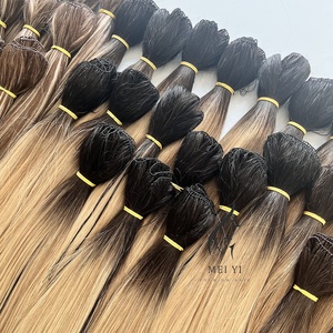 Sang trọng đôi rút ra Châu Âu con người Trinh Nữ phần mở rộng tóc 2025 lớp biểu bì handtied H6 lông sợi ngang phần mở rộng - Product Image 6