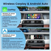 Autoradio stéréo 10,25 pouces 1920*720 pour BMW Série 5 GT F07, mise à niveau de l'écran avec CarPlay Android Auto 2011-2017 Système CIC/NBT