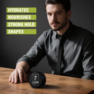 Baume à barbe hydratant intense et fixant, à l'huile d'argan et de jojoba, pour hommes, marque privée OEM - Product Image 3
