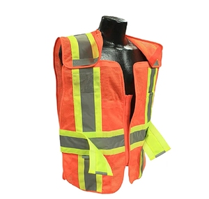 ZX phản quang an toàn vest khả năng hiển thị cao Hi VIS qua Bảo vệ an ninh vest thể thao ngoài trời làm việc xây dựng đường giao thông nhiệm vụ - Product Image 6