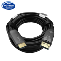 Vergoldetes 18Gbps DP zu HDMI Glasfaserkabel 60Hz 8K 2.1v 2.0 1M 1,5M 2M 3M 5M 10M 15M 20M für Full HD Medizinische Kameras