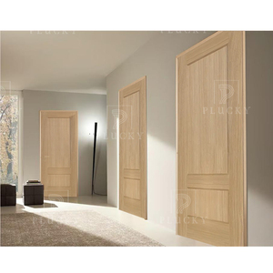 Prehung Bảng điều chỉnh Shaker nội thất nhà gỗ sồi trắng Veneer cửa với khung - Product Image 2