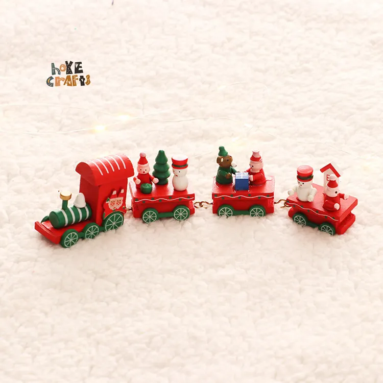휴일 파티 가정 장식 크리스마스 나무 기차 세트 장난감 새해 선물 친구 아이들
