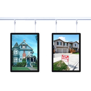 Litsign Vitrine promotionnelle rectangulaire d'intérieur, éclairée, double face, en acrylique ultra-transparent, format A4, avec éclairage <span class=keywords><strong>de</strong></span> fenêtre, pour affichage réel - Product Image 1