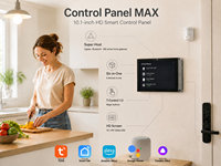 Panneau de commande mural intelligent pour maison connectée, écran tactile, 4 interrupteurs physiques, mode scène, capteur de température et d'humidité, WiFi