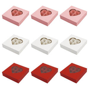 New Arrival Romantic Heart Window <strong>Chocolate</strong> Box 16 Piece European Wedding <strong>Valentine</strong> <strong>s</strong> Day Party Gift Packaging - Product Image 1