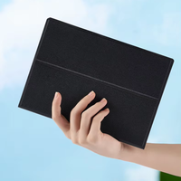 Tablette d'écriture numérique LCD portable pour adultes, bloc-notes de bureau électronique professionnel avec étui en cuir, 12 pouces