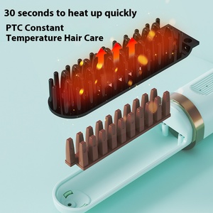 Strumento portatile per raddrizzare i capelli senza fili pettine anionico domestico che non danneggia <span class=keywords><strong>la</strong></span> fonte di alimentazione USB per parrucchieri da viaggio - Product Image 6
