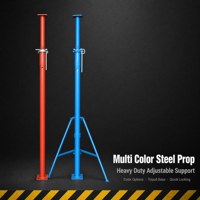 Étai en acier réglable, revêtement poudré multicolore, base trépied télescopique, pour étaiement Acrow et construction de dalles, exportation usine
