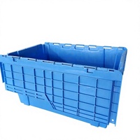 Conteneur de stockage en plastique durable avec couvercle verrouillable de couleur personnalisée pour le transfert de pièces