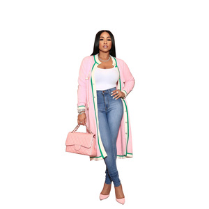 Cárdigan de Invierno para Mujer, Suéter Tejido Cálido, Chaqueta con Bordado, Cárdigan de Punto a la Moda, Abrigo de Estilo Francé<span class=keywords><strong>s</strong></span>, Suéteres Holgados Elegantes - Product Image 2