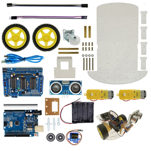 Kit de Coche Inteligente con Evitación de Obstáculos Ultrasónica 2WD OKY5013 para Educación STEM - Product Image 1