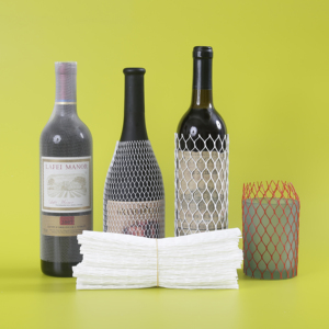 Long PE <strong>Net</strong> <strong>Protective</strong> Sleeves For <strong>Wine</strong> <strong>Bottles</strong> Plastic Mesh <strong>Bottle</strong> Protector - Product Image 1