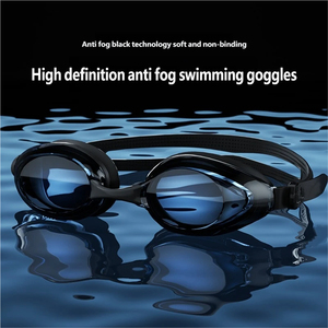 Lunettes de natation Pengle pour adultes, grandes montures, haute définition, résistantes à l'eau, anti-buée, verres PC pour myopes, plongée - Product Image 6