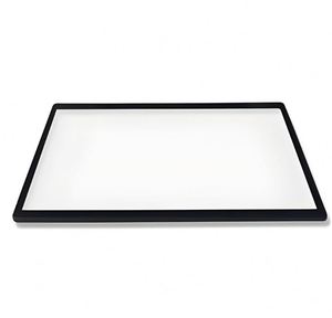 Panneau de lecteur de carte d'accès en acrylique noir personnalisé avec fenêtre d'affichage et trous pour LED - Product Image 6