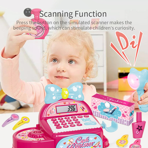 FiveStar Jouets éducatifs pour enfants Jeu de rôle Caissier avec accessoires de mathématiques et de maquillage Comptoir de <span class=keywords><strong>caisse</strong></span> en plastique - Product Image 3