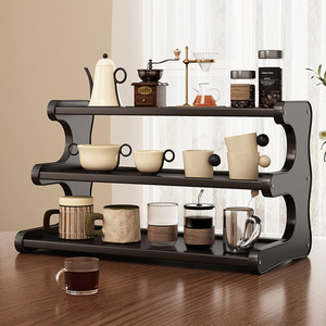 Desktop storage rack, home living room storage rack, <b>kitchen</b> vertical organizer, tea <b>table</b>/bar counter cup holder, <b>small</b> - Product Image 3
