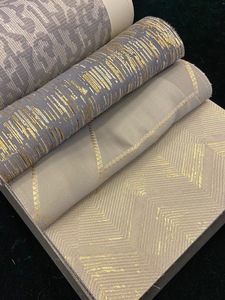 Telas de Jacquard de Lujo en <span class=keywords><strong>Beige</strong></span> Gris con Bordado, Cortinas Únicas para la Sala de Estar - Product Image 5