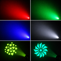Mini projecteur Wash Gobo LED 150W pour scène avec 7 gobos, 7 couleurs, contrôle DMX RDM pour événements DJ