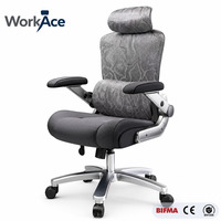 Grande chaise de bureau exécutive confortable et ergonomique, homologuée CE, durable, pour table de travail