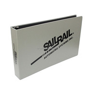 Carpeta de Anillas Personalizada con Logotipo Impreso en PVC, Tamaño A4, Anillas 3D, Diseño Horizontal