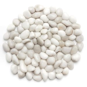 RooTrimmer 5 libbre ciottoli <span class=keywords><strong>bianchi</strong></span> lucidati-0.4-1.2 "rocce Decorative per piante, giardino, acquario e riempitivo per <span class=keywords><strong>vasi</strong></span> - Product Image 1