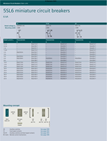 Interruptor Automático Miniatura Siemens Serie 5SL6, Tipo C de Alta Gama, 6KA, Policarbonato, 2P, 230V/400V, 0.3-80A, Montaje en Riel DIN