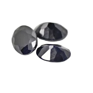 Wholesale gute qualität schwarz sapphire edelstein für schmuck