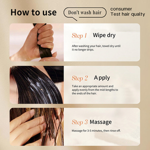पौधे के अर्क और विटामिन ई-पोषण के साथ पेशेवर बालों की मरम्मत क्रीम - Product Image 6