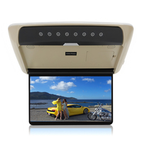 Monitor de Coche con Pantalla LCD de 13.3 Pulgadas, Reproductor de Video, Altavoz Estéreo, USB, TF, Salida de Audio FM, Montaje Universal en el Techo