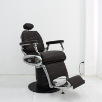 Chaise de barbier rétro haut de gamme de luxe Chaise de soin capillaire dédiée au salon de coiffure réglable électriquement