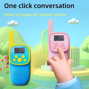 Nouvelle autonomie de la batterie talkie-walkie sans fil pour enfants dessin animé jouet de <span class=keywords><strong>puzzle</strong></span> interactif parent-enfant talkie-walkie pour enfants - Product Image 2