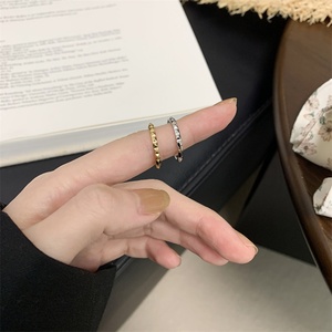Dainty Wholesale Fashion <b>Fingers</b> <b>Rings</b> Stainless Steel Jewelry Gold Filled Gear Rivet <b>Rings</b> for Women - Product Image 3