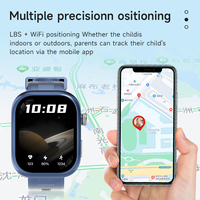 Montre connectée Android 4G GPS avec fonction SOS, moniteur de fréquence cardiaque, caméra HD étanche IP67, écran tactile LCD et compatible SIM pour enfants